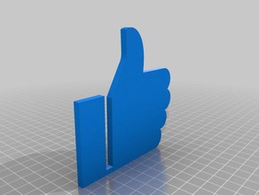 thumbs up office facebook messenger stand 3d print model - Mito3D