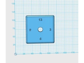 rectangle clock 3d print model - Mito3D