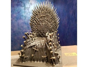 iron throne wireless phone charger remix mobile 3d print model - Mito3D