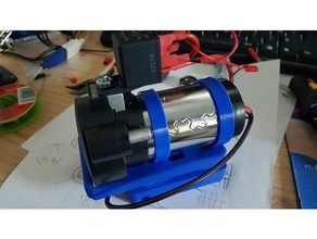 compressor-battery-holder sport outdoors air compressor battery holder bosch football horn soccer 3d print model - Mito3D