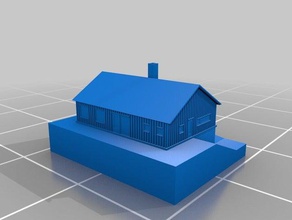 casa de verão sueco edifícios estruturas 3d print model - Mito3D