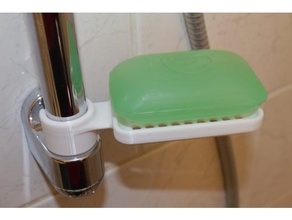 prato do sabão casa de banho acessórios banheiro fixação chuveiro com duche haste saboneteira titular porta sabonete 3d print model - Mito3D