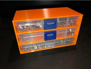 sortiment box organizer diy maker makerbotdigitizer screws sorting storage 3d print model - Mito3D