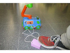 foot push button pulsador par el pie toy game accessories assistive technology ceapat disabilities finger handycap terapia ocupacional 3d print model - Mito3D
