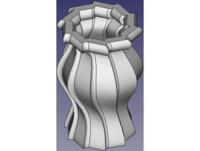 vaso sag art contorto arredamento la decorazione le decorazioni bordo ruotato sharp spirale il 3d print model - Mito3D