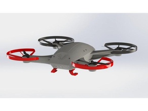 projeto ikarus quadcopter rc veículos Impressos em 3d A impressão diydrones drone de corrida open source quadro quadrocopter 3d print model - Mito3D