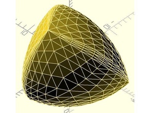 einzelne Polyeder symmetrisch spheroform Tetraeder math Kunst 3d print model - Mito3D