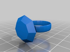 diamond ring 3d printing 3d print model - Mito3D