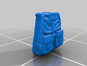sırt çantası 25mm fantezi scifi masaüstü wargaming mini sculptris n biti sahne minyatür Minyatürler heykel masa üstü oyun 3d print model - Mito3D