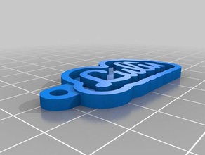 mi tecla personalizada de la cadena su nombre personal personalizado 3d print model - Mito3D