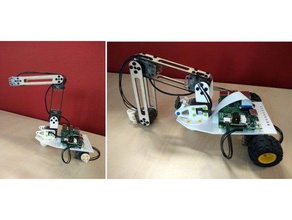 poppy ergojr dragster mini 3d baskı özelleştirilmiş robot projesi 3d print model - Mito3D
