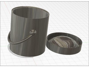 petit pot peinture accessori couvert rangement 3d print model - Mito3D