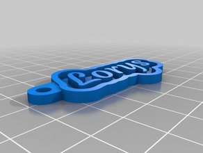 mi tecla personalizada de la cadena su nombre personal llaveros 3d print model - Mito3D