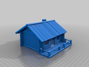 a caça de log cabine 3d impressão 3d print model - Mito3D