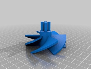 water turbine learning alternative energy green kaplan model renewable 3d print model - Mito3D