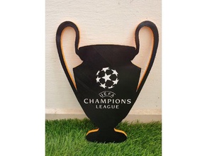 in uefa champions league, coppa del colore stesso livello di segno arredamento la decorazione il design fifa ufficio 3d print model - Mito3D