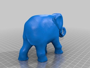 l'éléphant animaux 3dscan figure figurine 3d print model - Mito3D