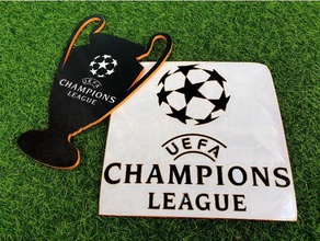 uefa-champions-league-Dekor sign Farbe derselben Ebene Dekoration office 3d print model - Mito3D