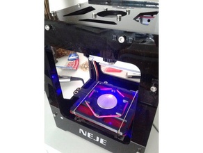 neje laser-Gravur wood geocoin geocaching 3d print model - Mito3D