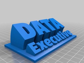 data executive 33 office customized 3d print model - Mito3D