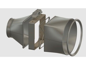 120mm & 140 mm fan duman çıkarıcı - büyük kepçe elektronik filtresi lehim dumanı 3d print model - Mito3D