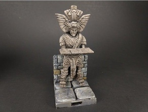 openforge 20 dungeon stone statue & secret door toy game accessories dnd tiles miniatures openforge2 pathfinder rpg tabletop terrain tile 3d print model - Mito3D