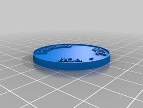 w04 coin chip coins & badges customized 3d print model - Mito3D