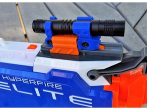 nerf Taschenlampe rails & Blastern Spielzeug Spiele 3d print model - Mito3D