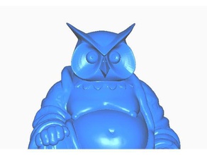 baykuş Buda hayvan koleksiyonu heykeller remix 3d print model - Mito3D