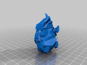 rhyhorn La impresión en 3d pokemon 3d print model - Mito3D