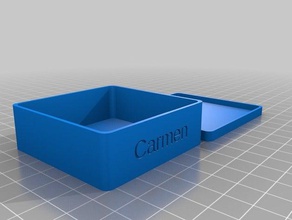 casella di carmen organizzazione su misura 3d print model - Mito3D
