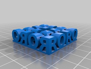 rorotext heykeller özelleştirilmiş 3d print model - Mito3D