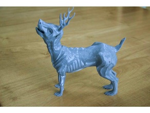 9 melez yaratık heykeller hayvan boynuz boynuzları sanat canavar dekor dekorasyon geyik köpek fantezi kertenkele heykel 3d print model - Mito3D