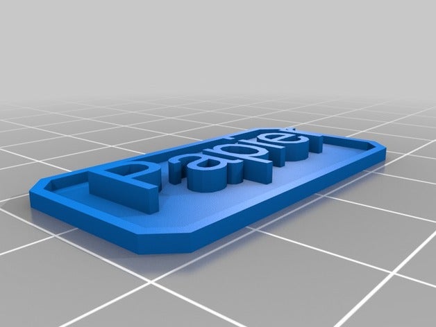 papier-schild Schilder & logos kundengebundene 3D print model - Mito3D