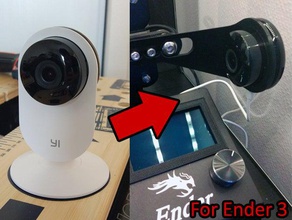 xiaomi yi home camera support axe x - creality ender 3 3d printer accessories cam 3d print model - Mito3D