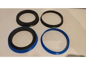 centering rings bmw automotive e46 ring e36 e83 hub tronxy x3a wheel wheels 3d print model - Mito3D