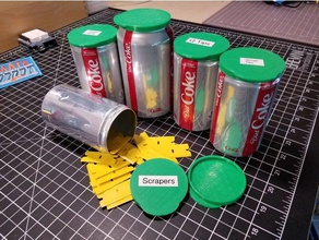 soda can lid containers container 3d print model - Mito3D