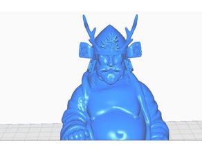 samurai buddha sculture il remix 3d print model - Mito3D