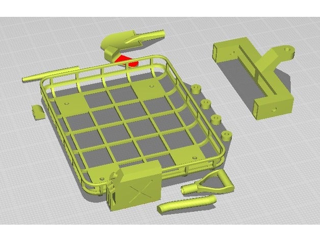 1 24 escala rastreador acessórios r c veículos 3D print model - Mito3D