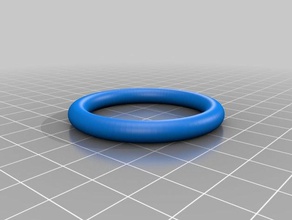 my customized parametric o-ring 15 id 1 8 wall diy 3d print model - Mito3D