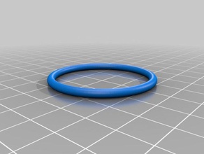 my customized parametric o-ring 15 id 1 16 wall diy 3d print model - Mito3D