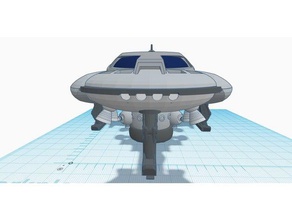 starcruiser 1 refit 2019 vehicles classic spaceship gerry anderson 3d print model - Mito3D