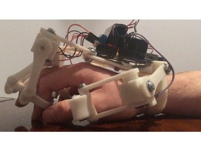 3d printed powered exoskeleton hands upgrade v2 robotics 3dprintit hand robots 3d print model - Mito3D