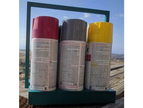 spray paint can-Halter - Organisation Farbe Halter spray-Dosenhalter spray-Farbe 3d print model - Mito3D
