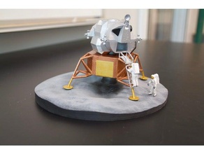 apollo 11 lunar lander simplified legs base vehicles 3d print model - Mito3D