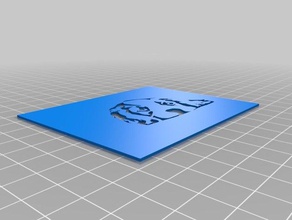 king charles cavalier pochoir l'art des outils personnalisé 3d print model - Mito3D