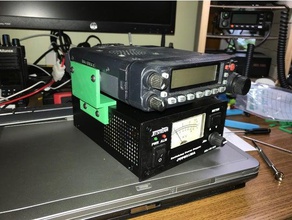 radio mobile support de montage ft-7900 ham yaesu 3d print model - Mito3D