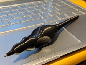 ergopen office bic ergonomic nostalgia pen refill 3d print model - Mito3D