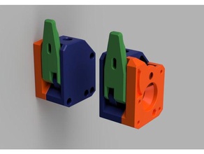 9mm yatakları alanında bondtech bmg tarzı 3d yazıcı ekstruder CAD mgn küp mod bowden dişli mach 3d print model - Mito3D