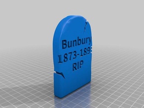 bunbury rip personalizado 3d print model - Mito3D
